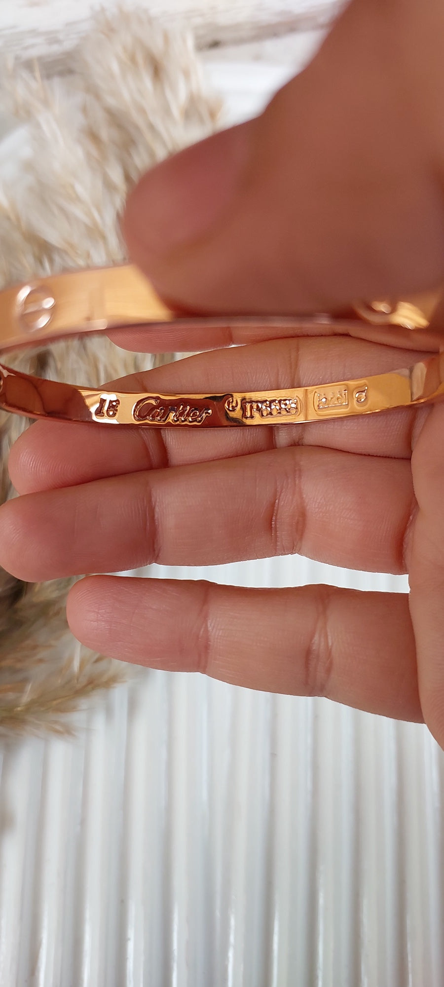 Rose gold cartier