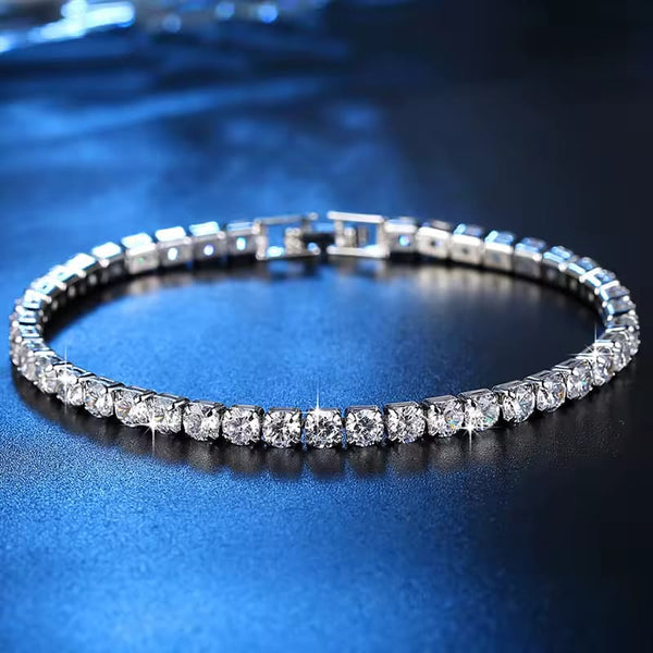 سوار استانلس بفصوص زركون (Tennis Bracelet)